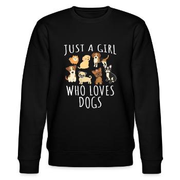 Juste une fille qui aime les chiens - Funny Puppy - Sweat bio CHANGER Stanley/Stella Unisexe - noir - Devant - Nik (191cm) & Marisol (170cm)