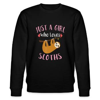 Idée de paresseux amusant pour les filles juste une fille qui aime S - Sweat bio CHANGER Stanley/Stella Unisexe - noir - Devant - Nik (191cm) & Marisol (170cm)