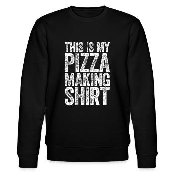 This Is My Pizza Making idea Food Loverthis is my - Stanley/Stella CHANGER Unisex Organic Sweatshirt - black - Front - Nik (191cm) & Marisol (170cm)
