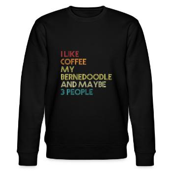 Bernedoodle Dog Owner Coffee Lovers Quote Vintage - Sweat bio CHANGER Stanley/Stella Unisexe - noir - Devant - Nik (191cm) & Marisol (170cm)
