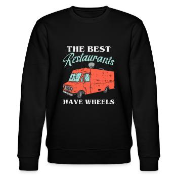 Taco Truck, Food Truckfoodieamateur de nourriture - Sweat bio CHANGER Stanley/Stella Unisexe - noir - Devant - Nik (191cm) & Marisol (170cm)
