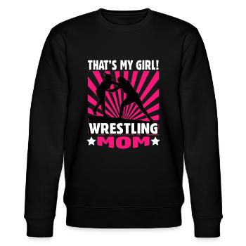 That's My Girl - Girls Wrestling Idee - Wrestling - Stanley/Stella Unisex Bio-Sweatshirt CHANGER  - Schwarz - Vorne - Nik (191cm) & Marisol (170cm)