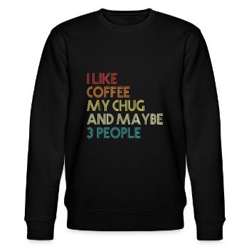 Chug Lover Cadeau Dog Owner Coffee Lover Funny Vinta - Sweat bio CHANGER Stanley/Stella Unisexe - noir - Devant - Nik (191cm) & Marisol (170cm)