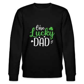 Une idée de papa chanceux, St Patricks Day Funny Daddy Gi - Sweat bio CHANGER Stanley/Stella Unisexe - noir - Devant - Nik (191cm) & Marisol (170cm)