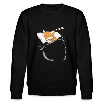 Renard Dormant Animal Pyjama Sieste PJs Tenue Cadeau Fo - Sweat bio CHANGER Stanley/Stella Unisexe - noir - Devant - Nik (191cm) & Marisol (170cm)