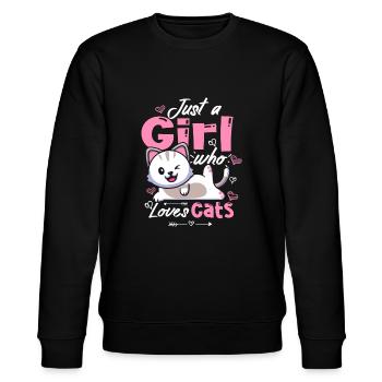 Juste une fille qui aime les chats mignons Kawaii - Sweat bio CHANGER Stanley/Stella Unisexe - noir - Devant - Nik (191cm) & Marisol (170cm)