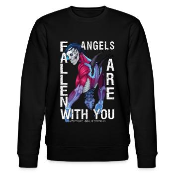 Fallen Angels - Stanley/Stella Unisex Bio-Sweatshirt CHANGER  - Schwarz - Vorne - Nik (191cm) & Marisol (170cm)