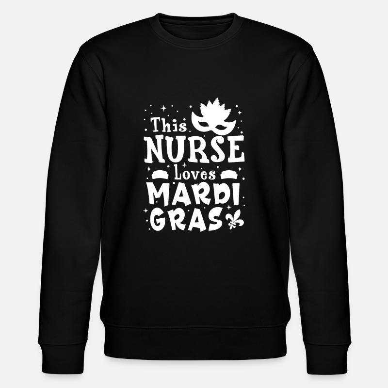 Infirmière Mardi Gras Scrub Top RN ICU PACU NICU ER CNA - Sweat bio CHANGER Stanley/Stella Unisexe - noir