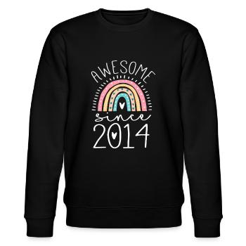 Génial depuis 2014 8th Birthday Rainbow Gifts Born - Sweat bio CHANGER Stanley/Stella Unisexe - noir - Devant - Nik (191cm) & Marisol (170cm)