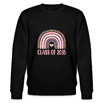 Classe de 2035 Rainbow Leopard Pre-k Grow with Me G - Sweat bio CHANGER Stanley/Stella Unisexe - noir - Devant - Nik (191cm) & Marisol (170cm)
