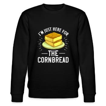 Maisbrot Geschenk Lustig Glutenfrei - Stanley/Stella Unisex Bio-Sweatshirt CHANGER  - Schwarz - Vorne - Nik (191cm) & Marisol (170cm)