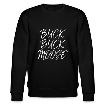 Buck Buck Elch Idee Outdoors Lustige Jagd Zitat - Stanley/Stella Unisex Bio-Sweatshirt CHANGER  - Schwarz - Vorne - Nik (191cm) & Marisol (170cm)
