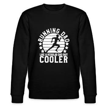 Papa coureur homme | Drôle de marathonien Père’s - Sweat bio CHANGER Stanley/Stella Unisexe - noir - Devant - Nik (191cm) & Marisol (170cm)