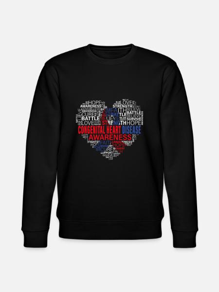 KHK Bewusstsein Herzkrankheiten Kampf Hoffnung Unterstützung - Stanley/Stella Unisex Bio-Sweatshirt CHANGER - Schwarz