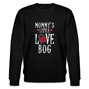Mommys Little Valentinstag Geschenke für Kinder Cute L - Stanley/Stella Unisex Bio-Sweatshirt CHANGER  - Schwarz - Vorne - Nik (191cm) & Marisol (170cm)