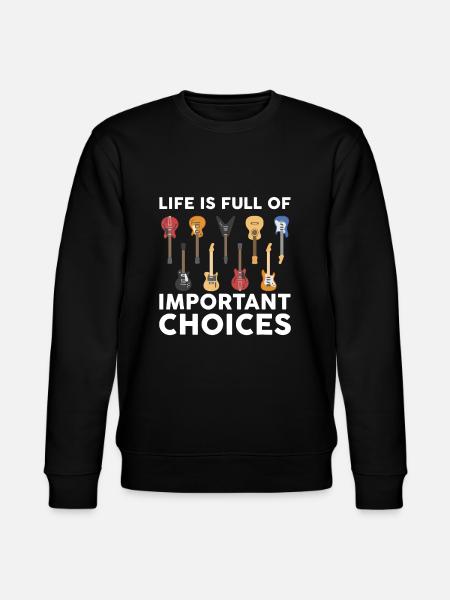 Lustiger Gitarrist Gitarrist Musikliebhaber Geschenk für - Stanley/Stella Unisex Bio-Sweatshirt CHANGER  - Schwarz