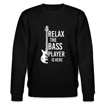 Détendez-vous Le bassiste est ici Guitare basse - Sweat bio CHANGER Stanley/Stella Unisexe - noir - Devant - Nik (191cm) & Marisol (170cm)