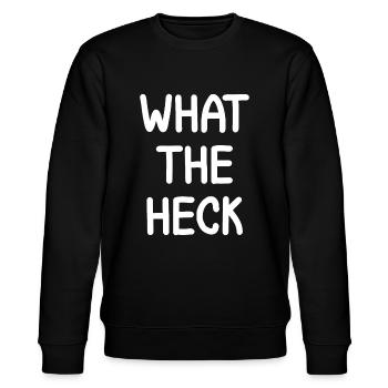 Lustig, was zum Teufel, Witz sarkastische Familie - Stanley/Stella Unisex Bio-Sweatshirt CHANGER  - Schwarz - Vorne - Nik (191cm) & Marisol (170cm)