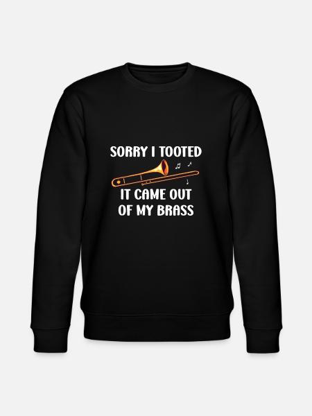 Tut mir leid, dass ich getoot habe, es kam aus meiner Messingposaune - Stanley/Stella Unisex Bio-Sweatshirt CHANGER - Schwarz