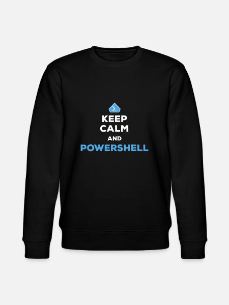 Restez calme et Powershell - Hommes FemmesAutomatisation des tâches - Sweat bio CHANGER Stanley/Stella Unisexe - noir