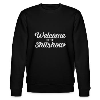 Willkommen bei der Shitshowpacksemma - Stanley/Stella Unisex Bio-Sweatshirt CHANGER  - Schwarz - Vorne - Nik (191cm) & Marisol (170cm)