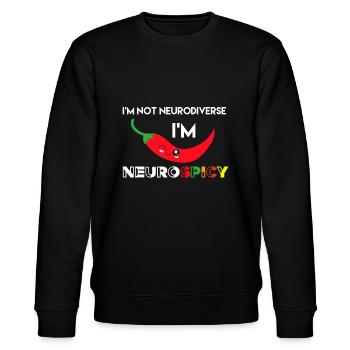 Neurodiverse Im Neurospicy Autism Awareness TDAH S - Sweat bio CHANGER Stanley/Stella Unisexe - noir - Devant - Nik (191cm) & Marisol (170cm)