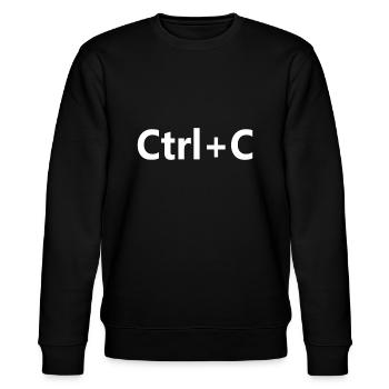 Ctrl C Family Matching Copier Coller - Sweat bio CHANGER Stanley/Stella Unisexe - noir - Devant - Nik (191cm) & Marisol (170cm)