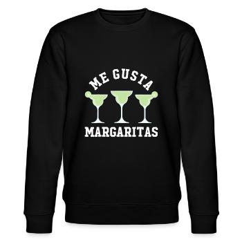 Me Gusta Margaritas - Cinco de Mayo Mai Fünftes Baby - Stanley/Stella Unisex Bio-Sweatshirt CHANGER  - Schwarz - Vorne - Nik (191cm) & Marisol (170cm)