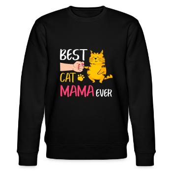 Meilleur chat Mama Jamais Mignon Cat Fist Bump Femmes Mère - Sweat bio CHANGER Stanley/Stella Unisexe - noir - Devant - Nik (191cm) & Marisol (170cm)