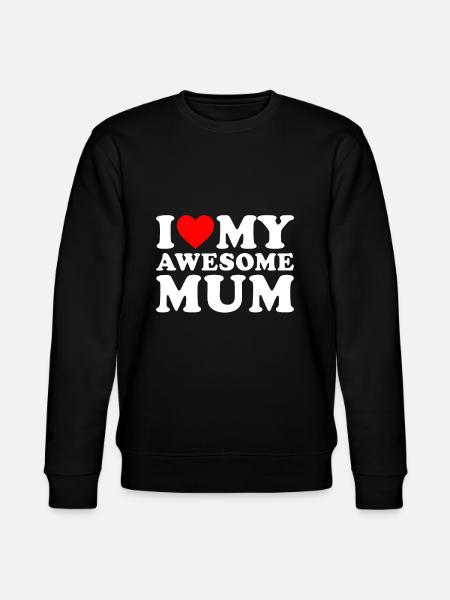 Ich liebe meine Mutter Muttertag Ich liebe meine tolle Mutter - Stanley/Stella Unisex Bio-Sweatshirt CHANGER  - Schwarz