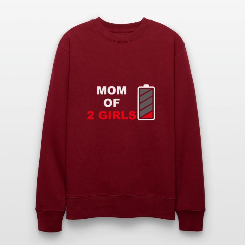 Mutter von 2 Mädchen Muttertagsgeschenk von Tochter Stanley/Stella Unisex Bio-Sweatshirt CHANGER 
