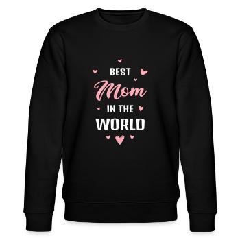 Meilleure maman au monde Meilleure fête des mères de tous les temps - Sweat bio CHANGER Stanley/Stella Unisexe - noir - Devant - Nik (191cm) & Marisol (170cm)