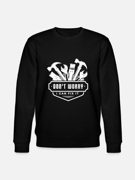 Handwerker Lustig Mach dir keine Sorgen, ich kann es reparieren Klempner El - Stanley/Stella Unisex Bio-Sweatshirt CHANGER - Schwarz