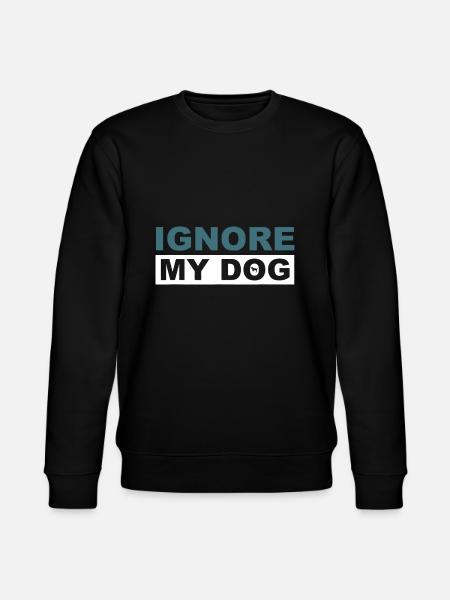 Ignoriere meine Hundetrainer-Diensthundeausbildung - Stanley/Stella Unisex Bio-Sweatshirt CHANGER - Schwarz
