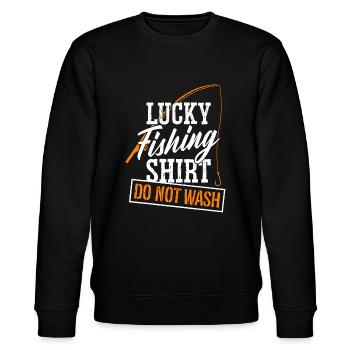 Angel-Humor, Angel-Liebhaber - Stanley/Stella Unisex Bio-Sweatshirt CHANGER  - Schwarz - Vorne - Nik (191cm) & Marisol (170cm)