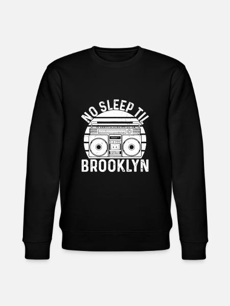 Cool Retro No Sleep Til Brooklyn, Old School Porta - Stanley/Stella Unisex Bio-Sweatshirt CHANGER  - Schwarz