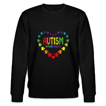 Sensibilisation mondiale à l’autisme 2 avril 2023 Autism Cute Au - Sweat bio CHANGER Stanley/Stella Unisexe - noir - Devant - Nik (191cm) & Marisol (170cm)