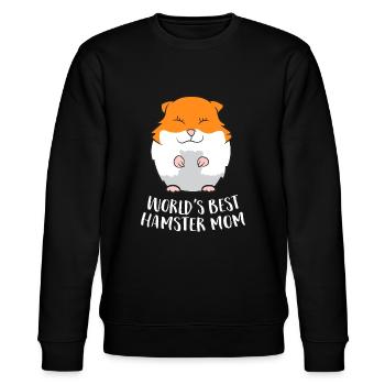 Le meilleur cadeau de maman hamster drôle de maman hamster au monde - Sweat bio CHANGER Stanley/Stella Unisexe - noir - Devant - Nik (191cm) & Marisol (170cm)
