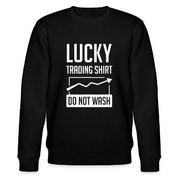 Stock Market Outfit For Stock Trader Trading - Stanley/Stella CHANGER Unisex Organic Sweatshirt - black - Front - Nik (191cm) & Marisol (170cm)