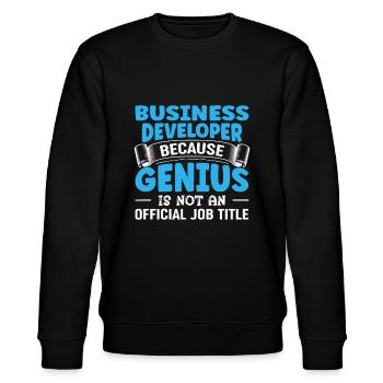 Business Development Genius Manager Developerillum - Sweat bio CHANGER Stanley/Stella Unisexe - noir - Devant - Nik (191cm) & Marisol (170cm)