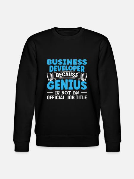 Business Development Genius Manager Developerillum - Stanley/Stella Unisex Bio-Sweatshirt CHANGER  - Schwarz