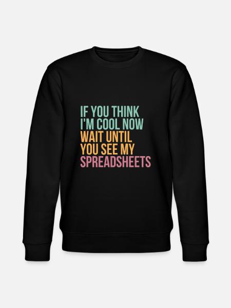 Hvis du synes, jeg er cool, skal du nu vente, indtil du ser min sp - Stanley/Stella økologisk unisex-sweatshirt CHANGER  - sort