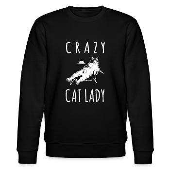 Drôle Crazy Cat Lady Meow Kitty Drôles de chats Maman et - Sweat bio CHANGER Stanley/Stella Unisexe - noir - Devant - Nik (191cm) & Marisol (170cm)