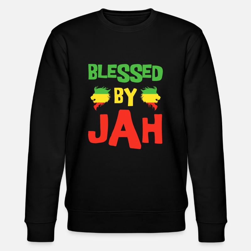 Rasta Men’s Reggae Lion Dreadlocks - Sweat bio CHANGER Stanley/Stella Unisexe - noir