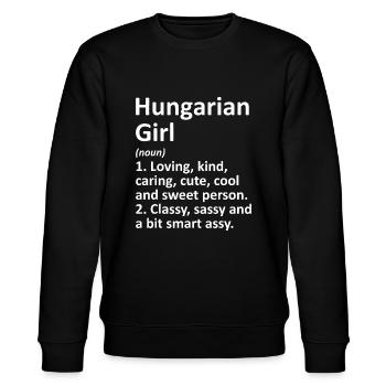 HONGRIE FILLE HONGRIE Giftancienne grèceculture u - Sweat bio CHANGER Stanley/Stella Unisexe - noir - Devant - Nik (191cm) & Marisol (170cm)