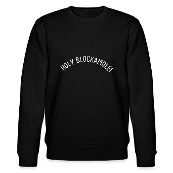Heiliger Blockamole Volleyball Niedlich Lustig - Stanley/Stella Unisex Bio-Sweatshirt CHANGER  - Schwarz - Vorne - Nik (191cm) & Marisol (170cm)