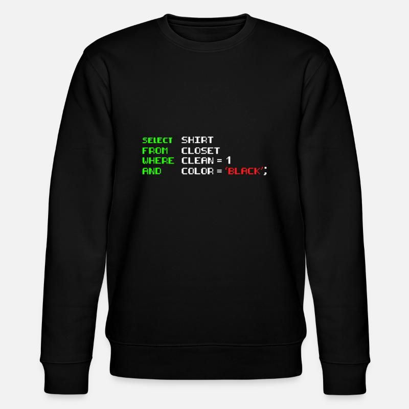 Software-Ingenieure Lustiger Witz Programmierung Codierung - Stanley/Stella Unisex Bio-Sweatshirt CHANGER  - Schwarz