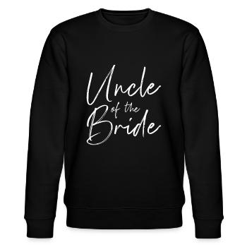 Herren Onkel der Braut zur Hochzeit - Stanley/Stella Unisex Bio-Sweatshirt CHANGER  - Schwarz - Vorne - Nik (191cm) & Marisol (170cm)