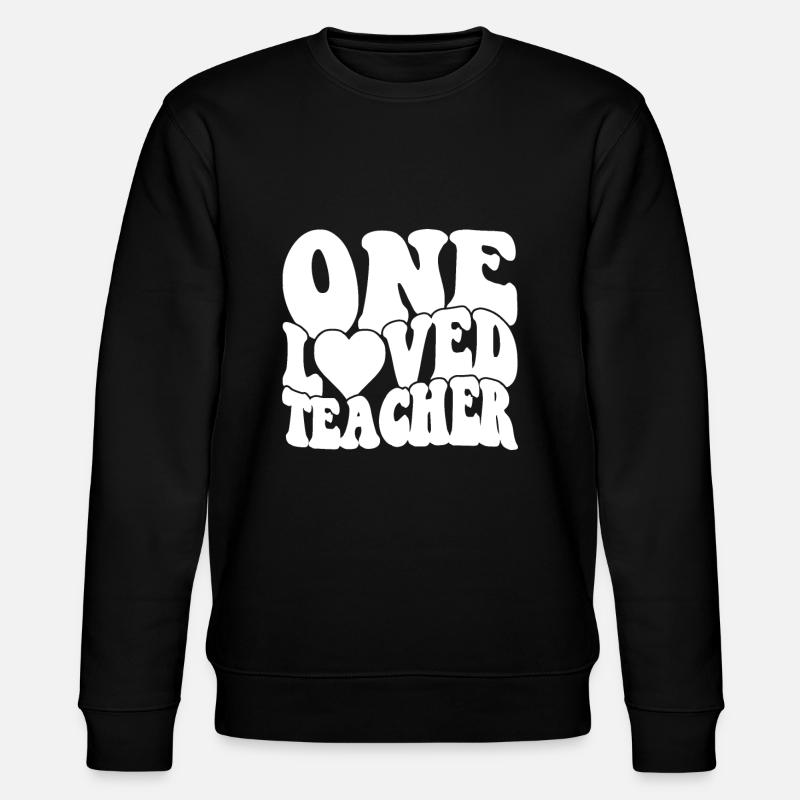 Rétro Groovy Professeur Saint-Valentin - Sweat bio CHANGER Stanley/Stella Unisexe - noir