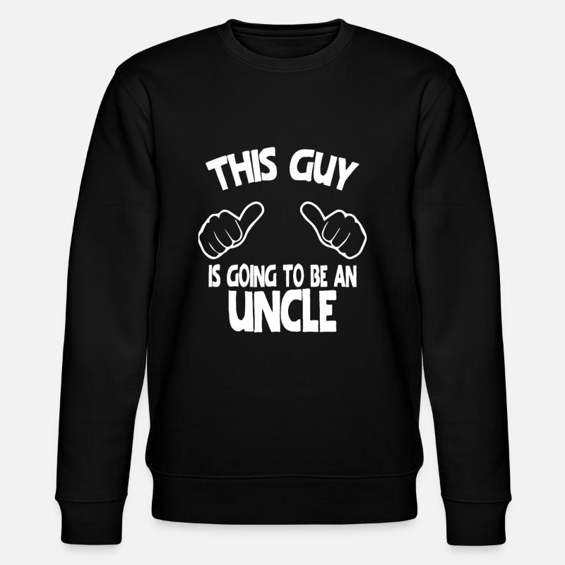 Dieser Typ wird ein Onkel sein - Stanley/Stella Unisex Bio-Sweatshirt CHANGER  - Schwarz